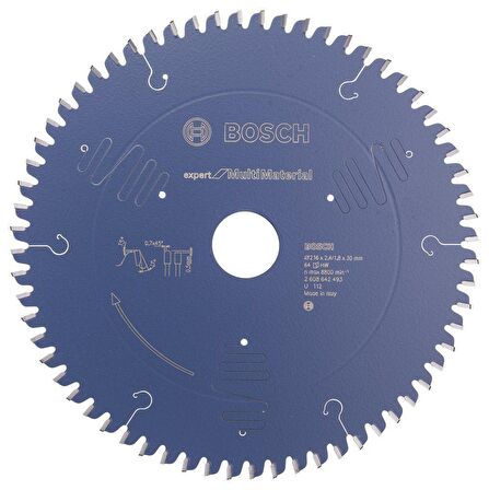 Bosch Çoklu Malzeme Kesimi İçin Daire Testeresi 216*30 mm 64 Diş Expert Multi Material 2608642493